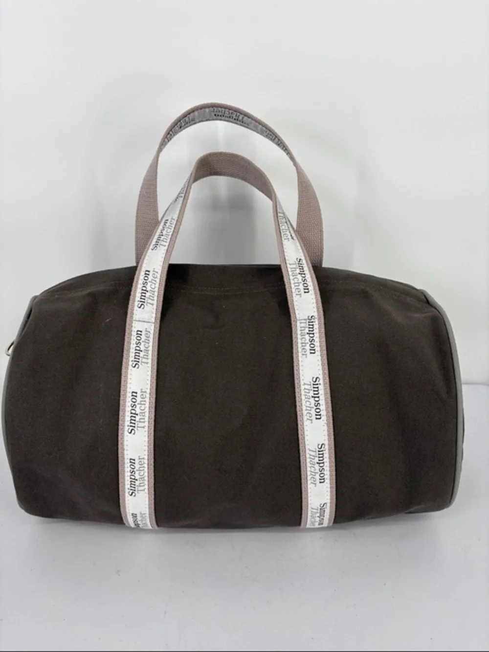 👜 Grey cotton Canvas Duffel Bag